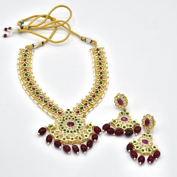 Trisha Jadau Necklace Set - The Pashm