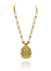Rimjhim Kundan Round Pendant Set - The pashm