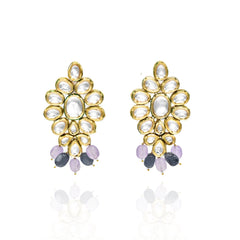 Afrin Lavender Kundan Set - The Pashm