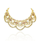 Pareez Polki MOP Gold Necklace Set - The Pashm