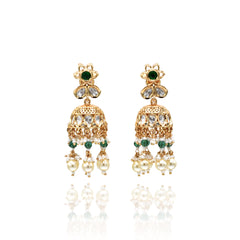 Shazahn Polki Choker Green - The Pashm