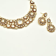 Saanvi Moissanite Enamel Polki Set - The Pashm