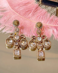 Vianna Lion Stone Studded Earrings - The Pashm