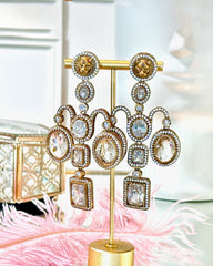 Vianna Lion Stone Studded Earrings - The Pashm