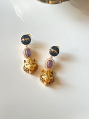 Kendall Lion Earrings- The Pashm