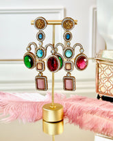 Vianna Lion Stone Studded Earrings - The Pashm