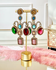 Vianna Lion Stone Studded Earrings - The Pashm