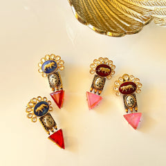 Tabya Lion Stone Earrings - The Pashm