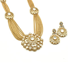 Nima Multi Chain Kundan Pendant Set - The Pashm