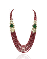 Aashvee Side Brooch Necklace Set - The Pashm