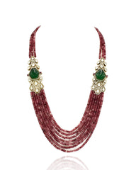 Aashvee Side Brooch Necklace Set - The Pashm