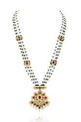 Kashmala Jadau Multicolor Pendant Set - The Pashm