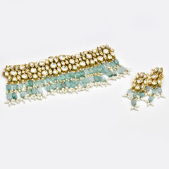 Daania Mint Kundan Haar - The Pashm