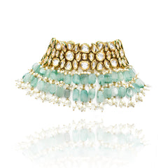 Daania Mint Kundan Haar - The Pashm