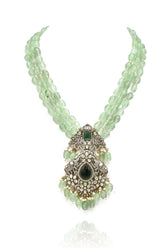 Pratyusha Antique Mint Pendant Set - The Pashm