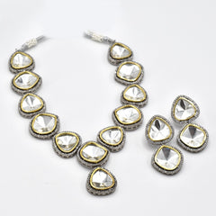 Dhrishti Moissanite Studded Necklace Set - The Pashm