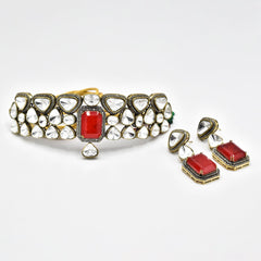 Sobhita Moissanite Choker Red - The Pashm