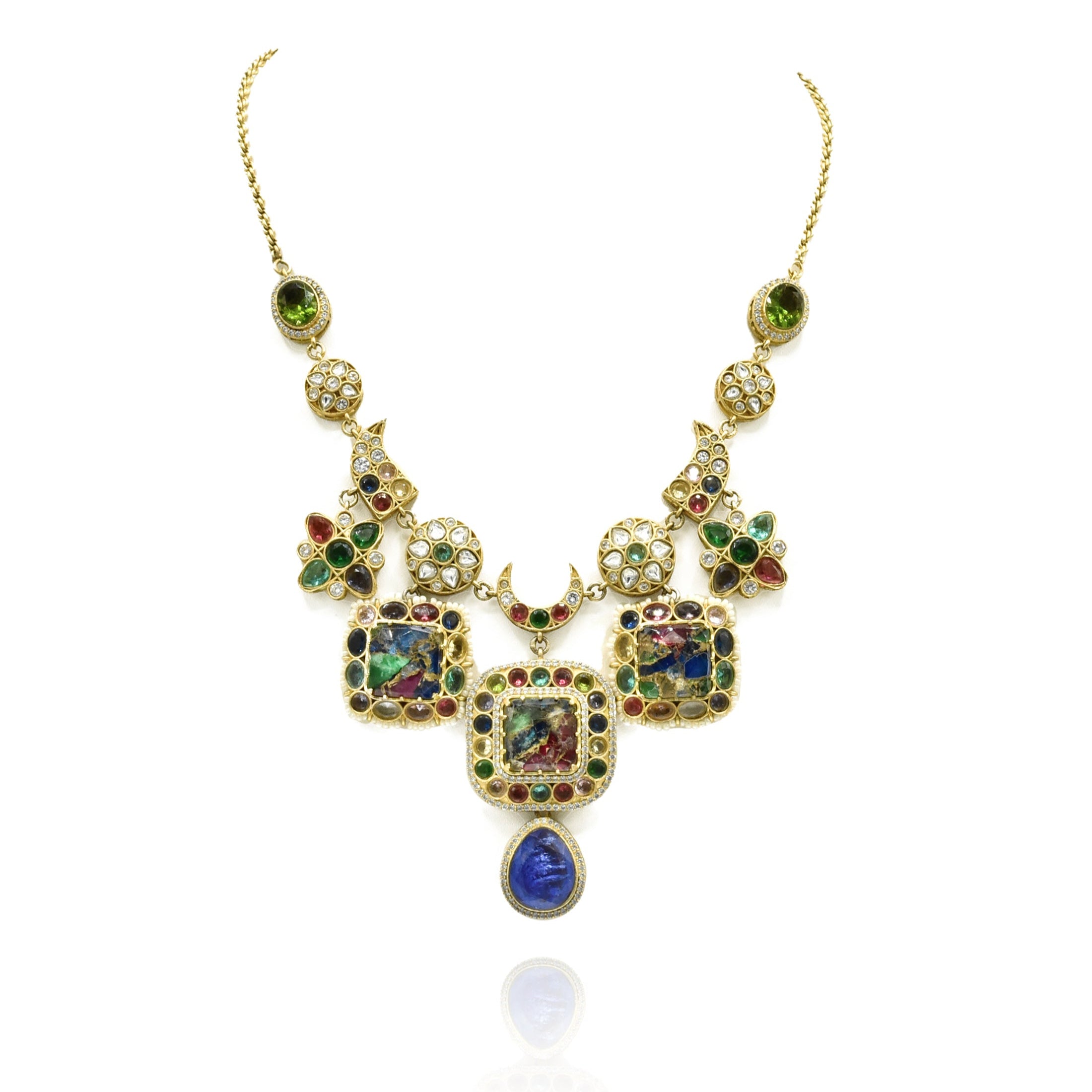 Enayat Mosaic Charms Necklace Set - The Pashm