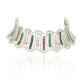 Medina Multicolor Art Deco Statement Choker Set - The pashm