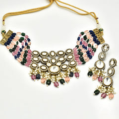 Nazia Antique Beaded Choker - The Pashm