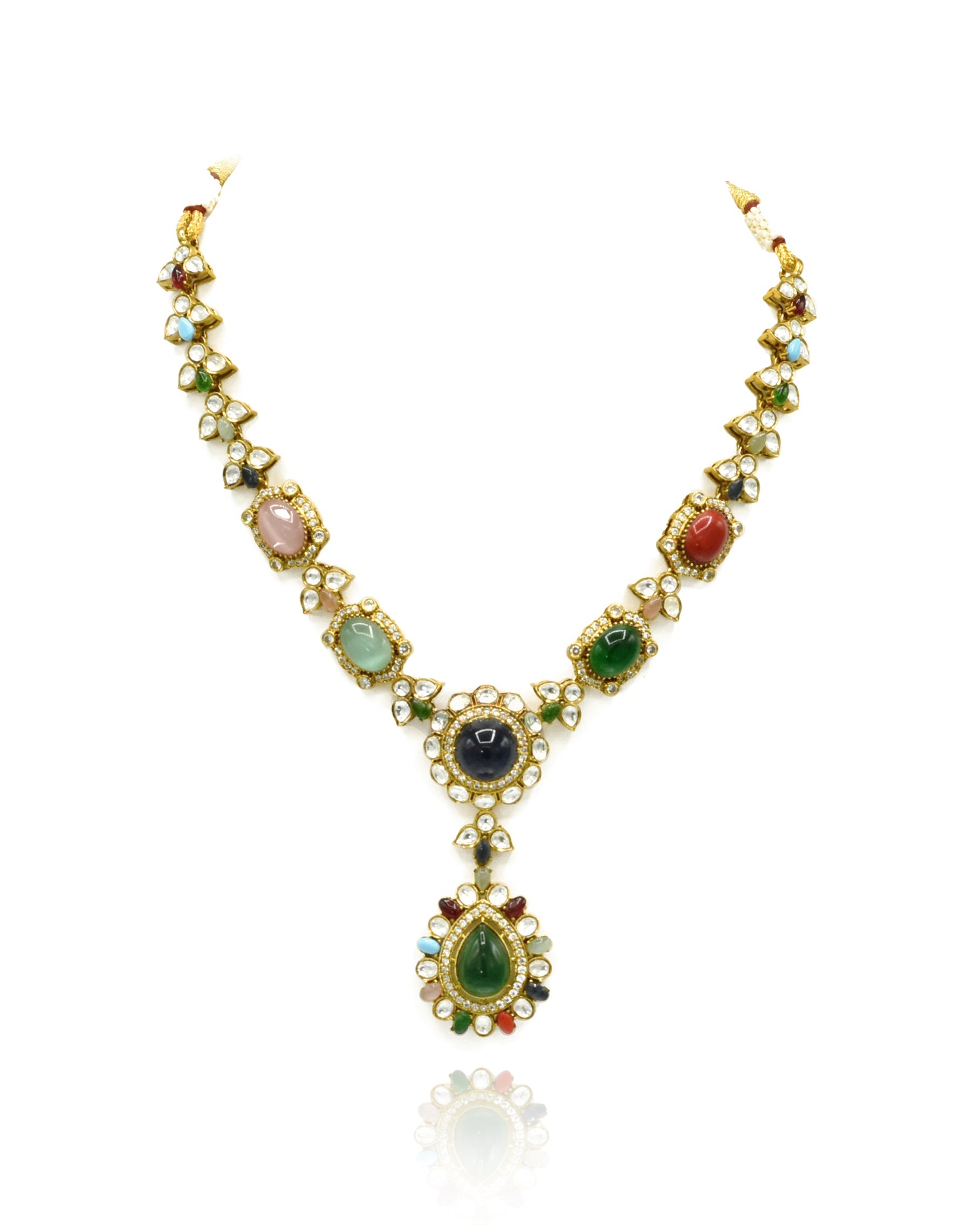 Shaima Multicolor Necklace Set - The Pashm