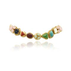 Iba Multicolor Carved Stones Choker - The Pashm