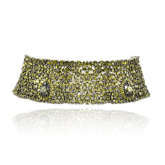 Malaka Olive Green Vintage Choker - The Pashm