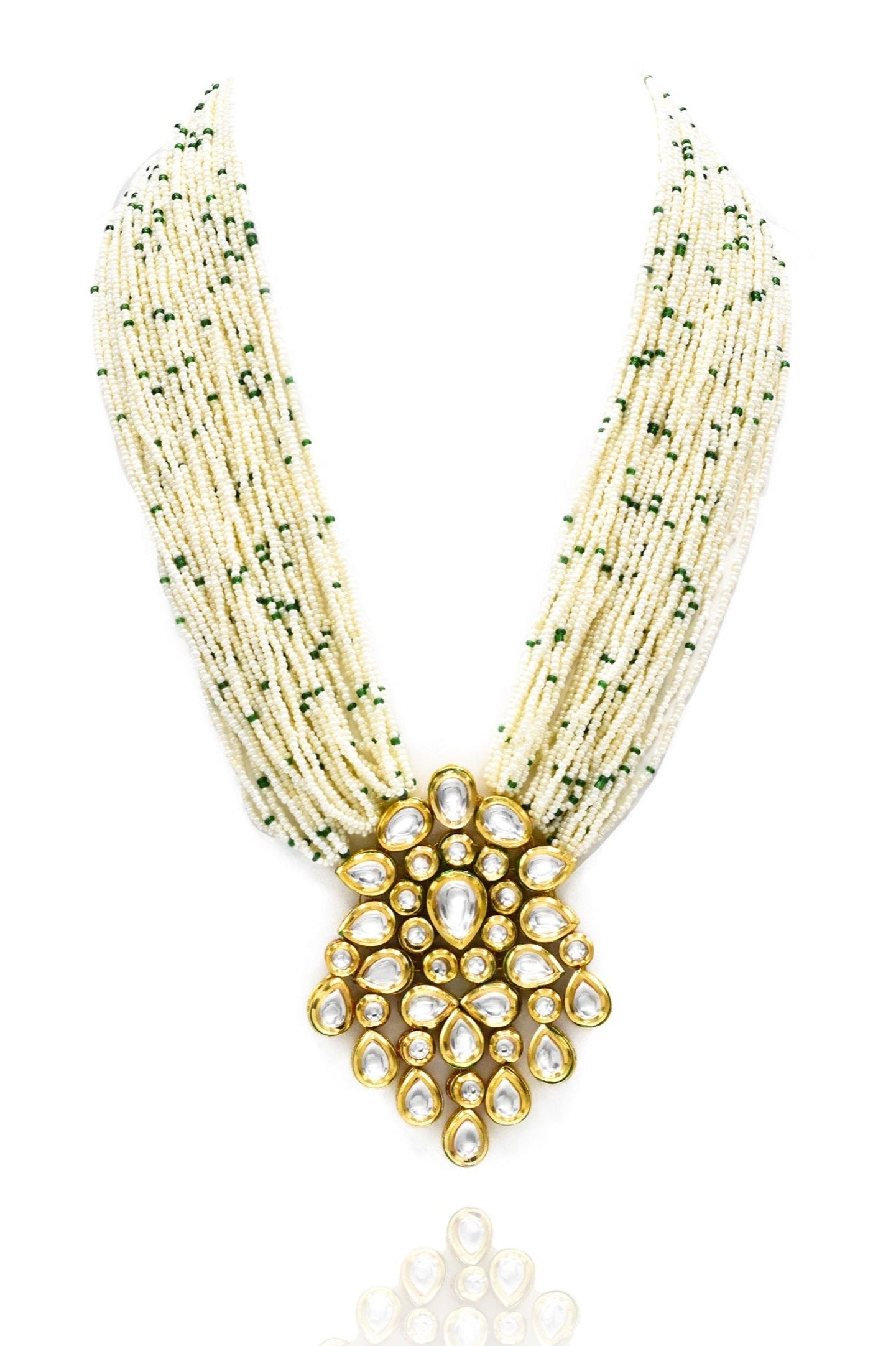 Suhani Kundan Pearl Necklace Set - The Pashm