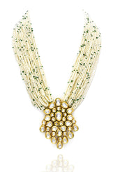 Suhani Kundan Pearl Necklace Set - The Pashm