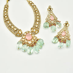 Eashwari Polki Studded Hasli Set - The pashm