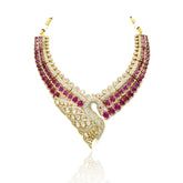 Indali Polki Peacock Necklace Set - The Pashm