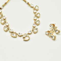 Aarna Moissanite Drops Necklace - The Pashm