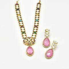Vetali Polki Multicolor Necklace Set