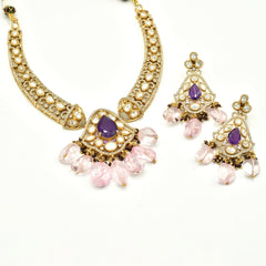 Eashwari Polki Studded Hasli Set - The pashm