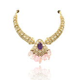 Eashwari Polki Studded Hasli Set - The pashm