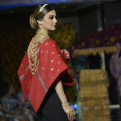 Nigaar Layered Red Trinkets Necklace Set - Th Pashm