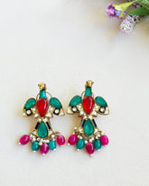 Enayat Bird Motif Statement Earrings - The Pashm