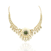 Noor Gul Polki Floral Statement Necklace - The Pashm