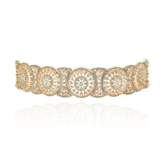 Nima Rose Gold Circular Statement Choker - The Pashm