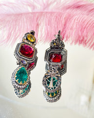 Eden Multicolor Stone Encrusted Earrings