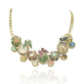 Maitreyee Enchanted Butterfly Multicolor Stone Necklace Set - The pashm