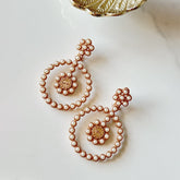 Ruhani Pearl Hoops - The Pashm