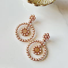 Ruhani Pearl Hoops - The Pashm