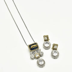 Maanvi Multicolor Pendant Set - The pashm