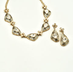 Haman Moissanite Enamel Necklace Set