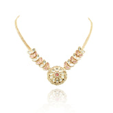 Amisha Polki Flower Pendant Set - The Pashm