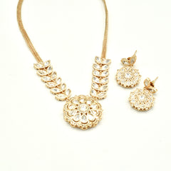Amisha Polki Flower Pendant Set - The Pashm