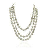 Klea Triple Layer American Diamond Necklace Set - The Pashm