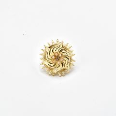 Surya Meenakari Ivory Ring - The Pashm