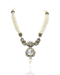 Ipsa Pearl Antique Studded Necklace Set - The Pashm